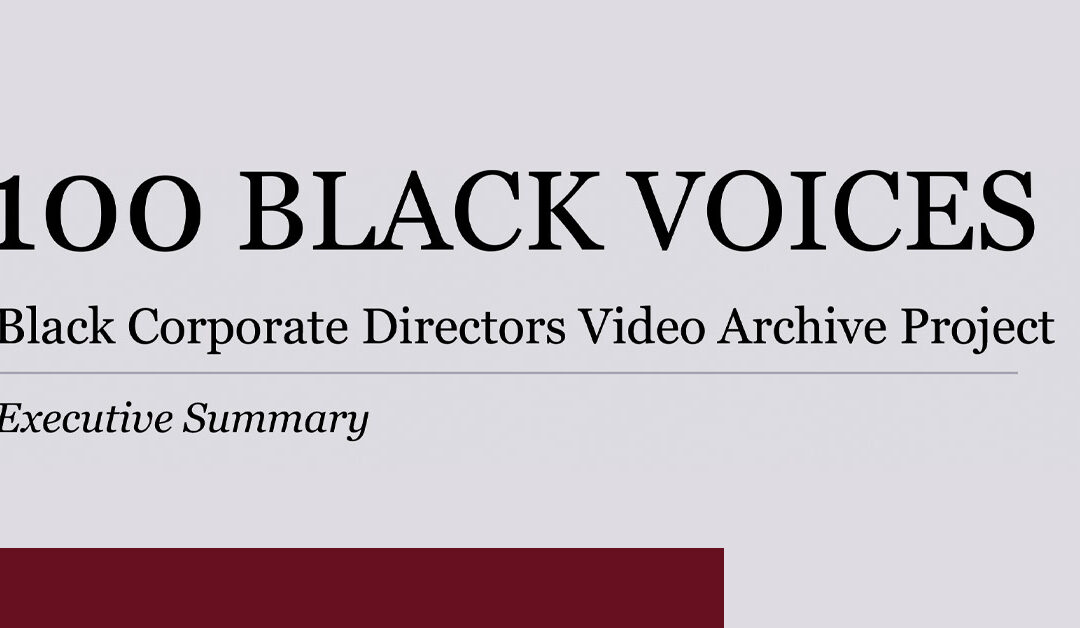 100 Black Voices: Executive Summary