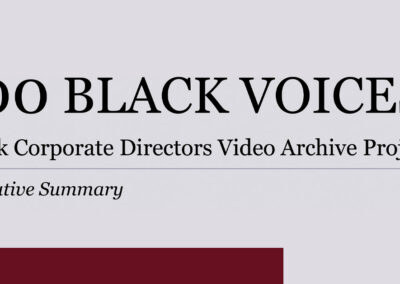 100 Black Voices: Executive Summary